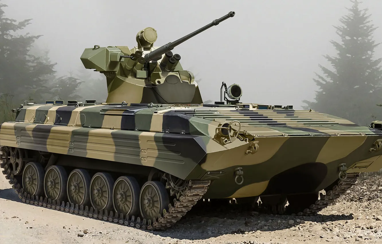 Photo wallpaper the armed forces of Russia, infantry fighting vehicle, BMP-1, Russian modernization 2018, Basurmanin