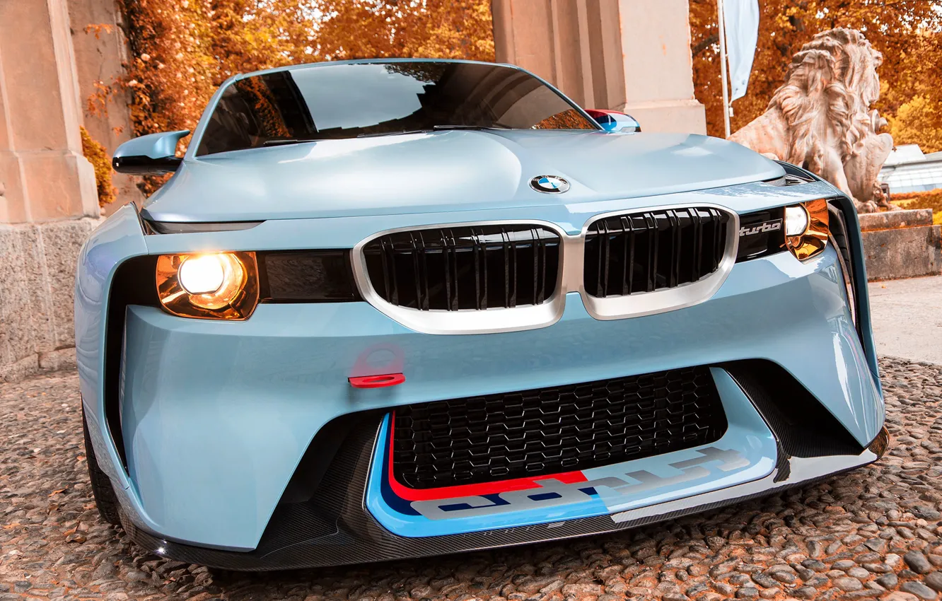 Photo wallpaper Concept, Auto, BMW, Machine, Logo, Grille, turbo, Lights