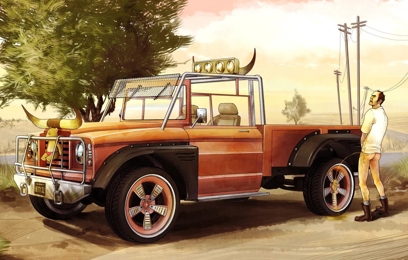 Photo wallpaper the bandits, fanart, crazy, Trevor, gta 5