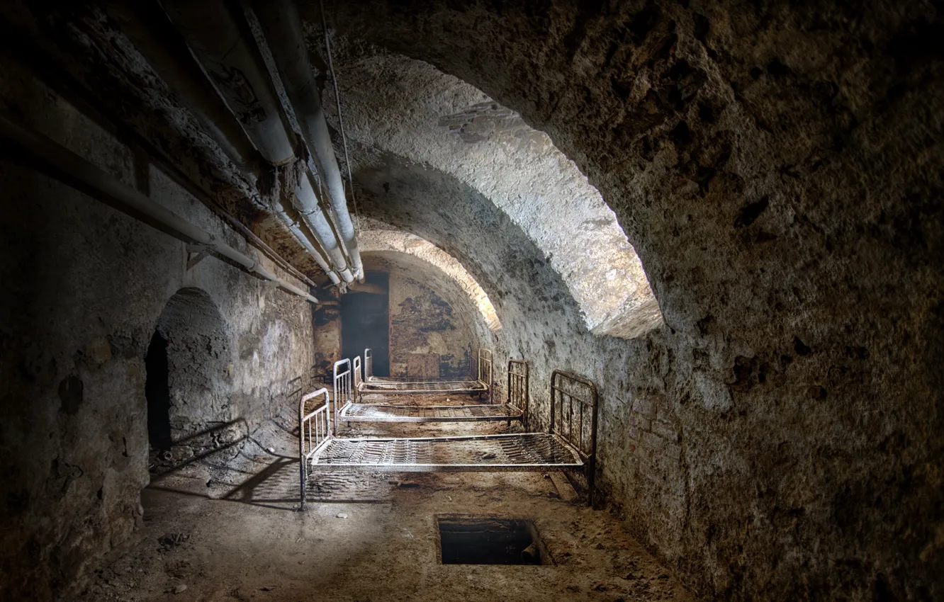 Photo wallpaper light, bed, window