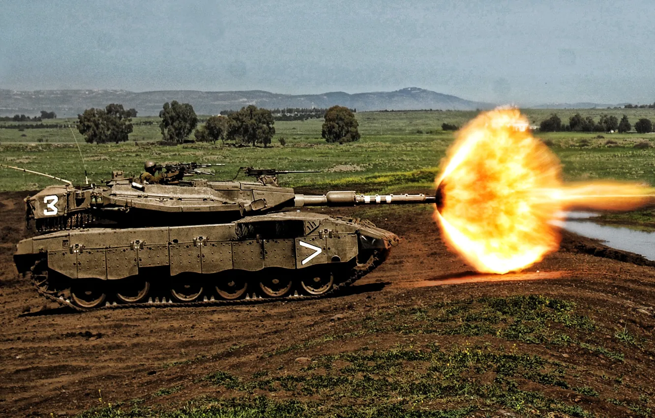 Photo wallpaper tanks, Merkava, Israel, Israel Defense Forces, Israeli main battle tank, modern armored vehicles, tank shot …
