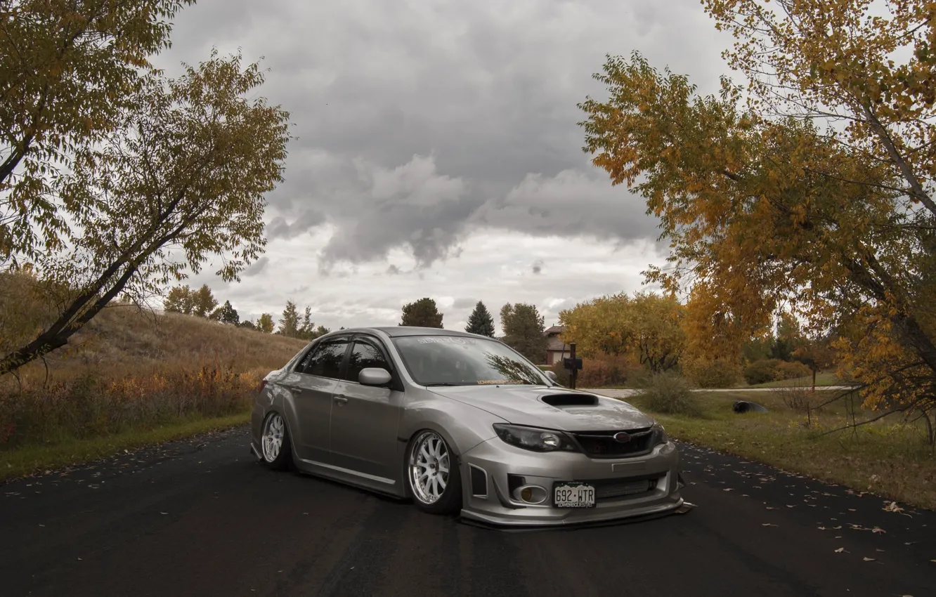 Photo wallpaper Subaru, Impreza, WRX, Japan, STI, Front, tuning, power