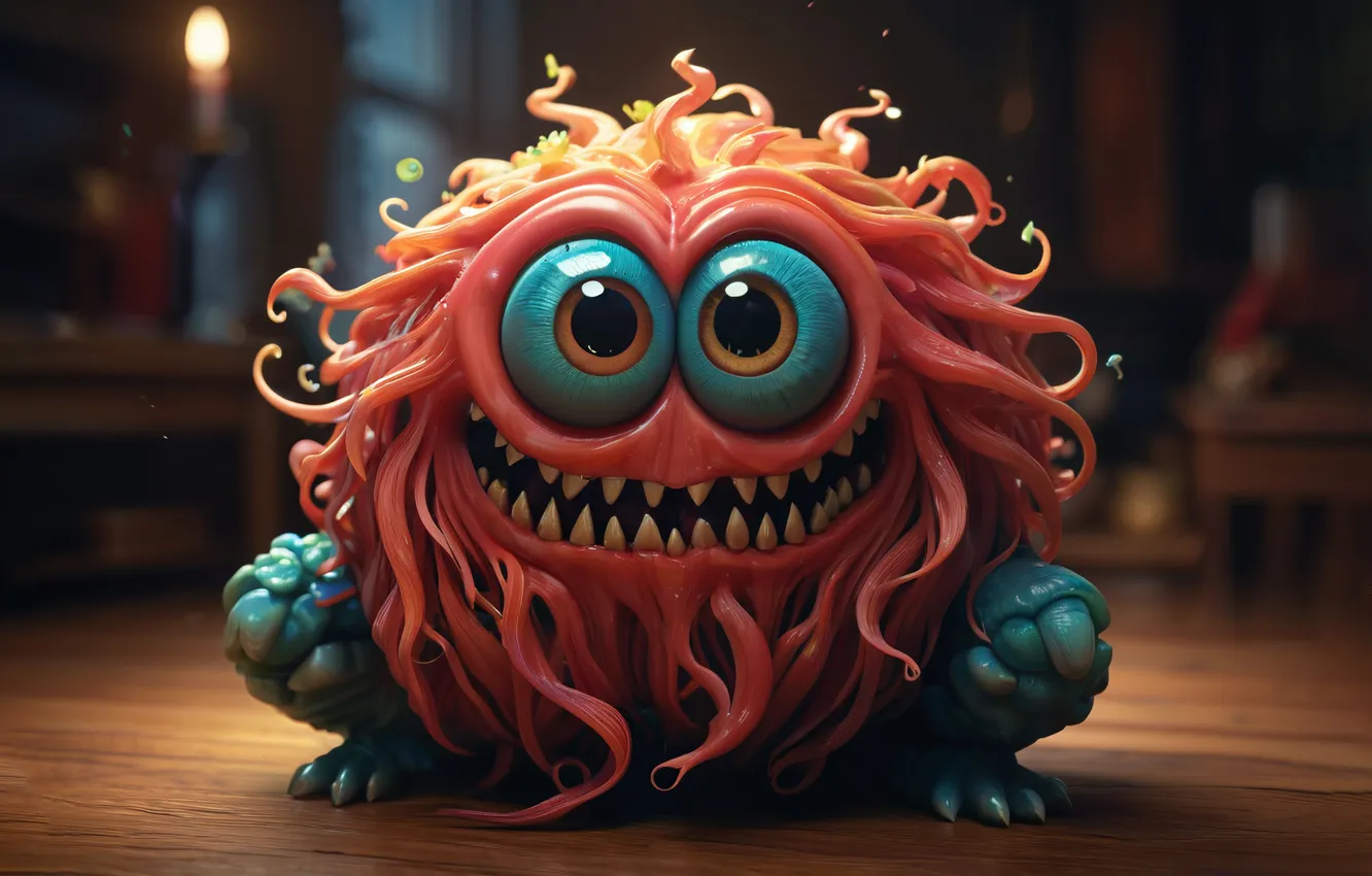 Photo wallpaper PROCESS, eyes, 3D graphics, being