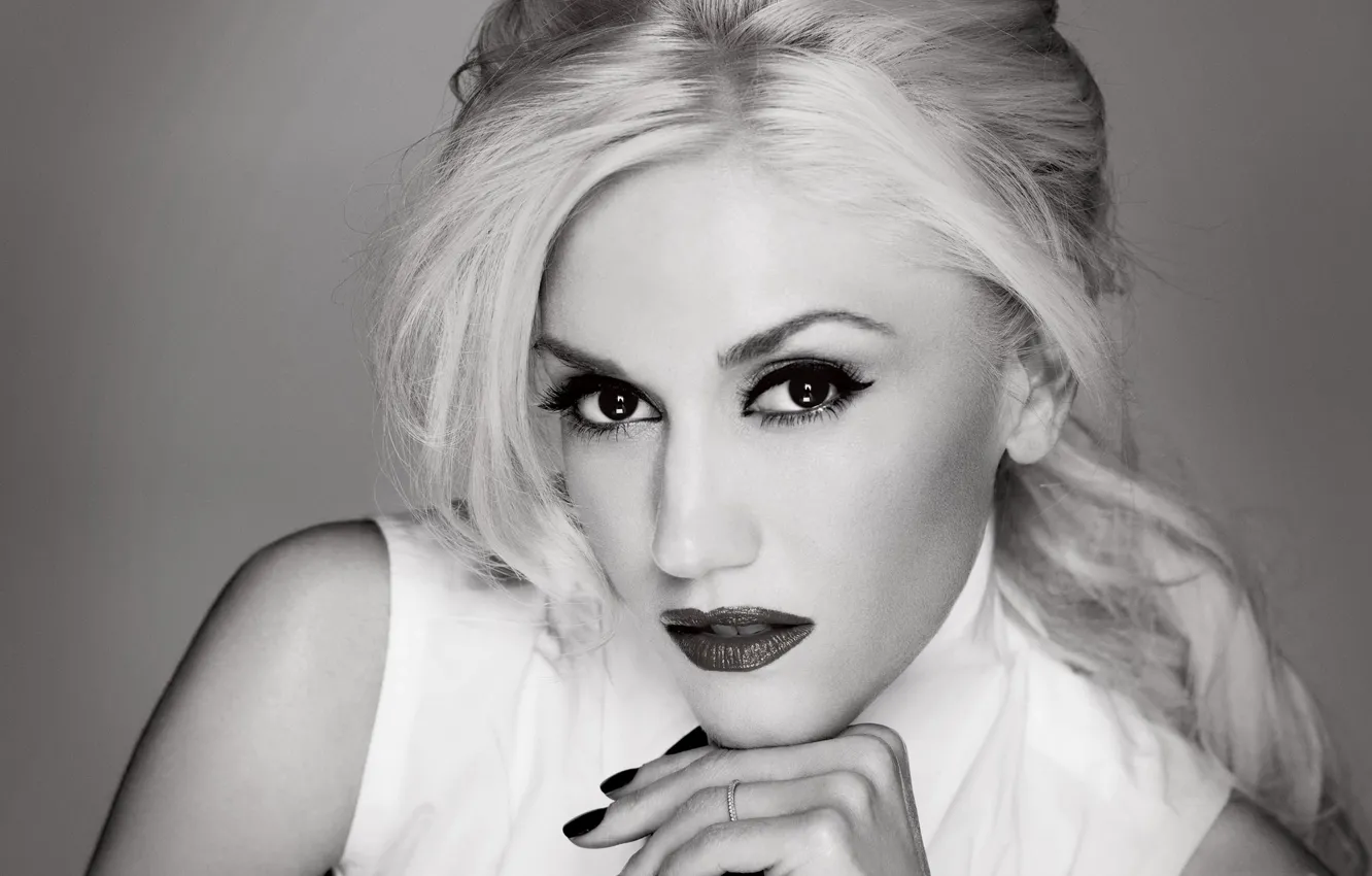 Photo wallpaper face, photo, blonde, singer, Gwen Stefani