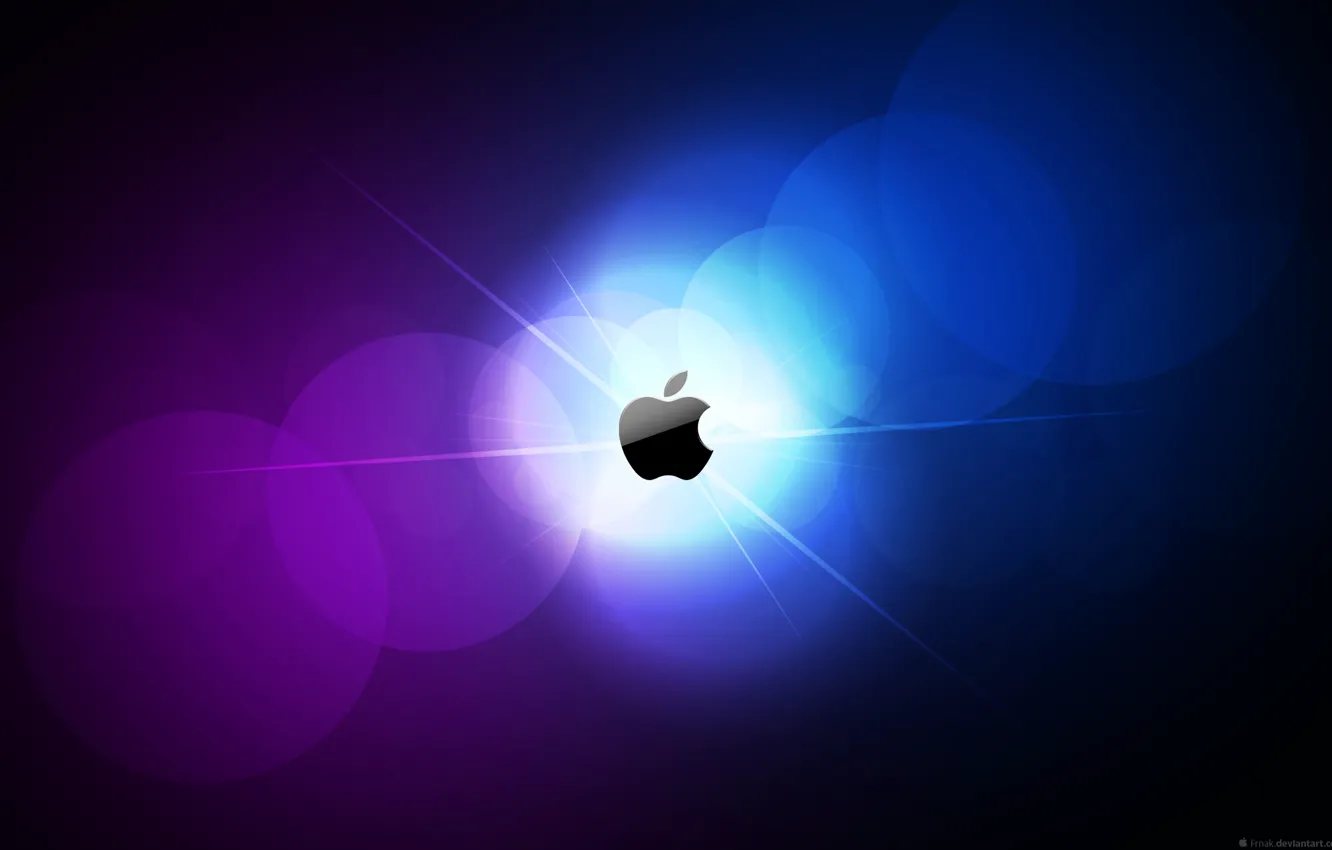 Photo wallpaper Apple, color, logo, MacRise, Mac