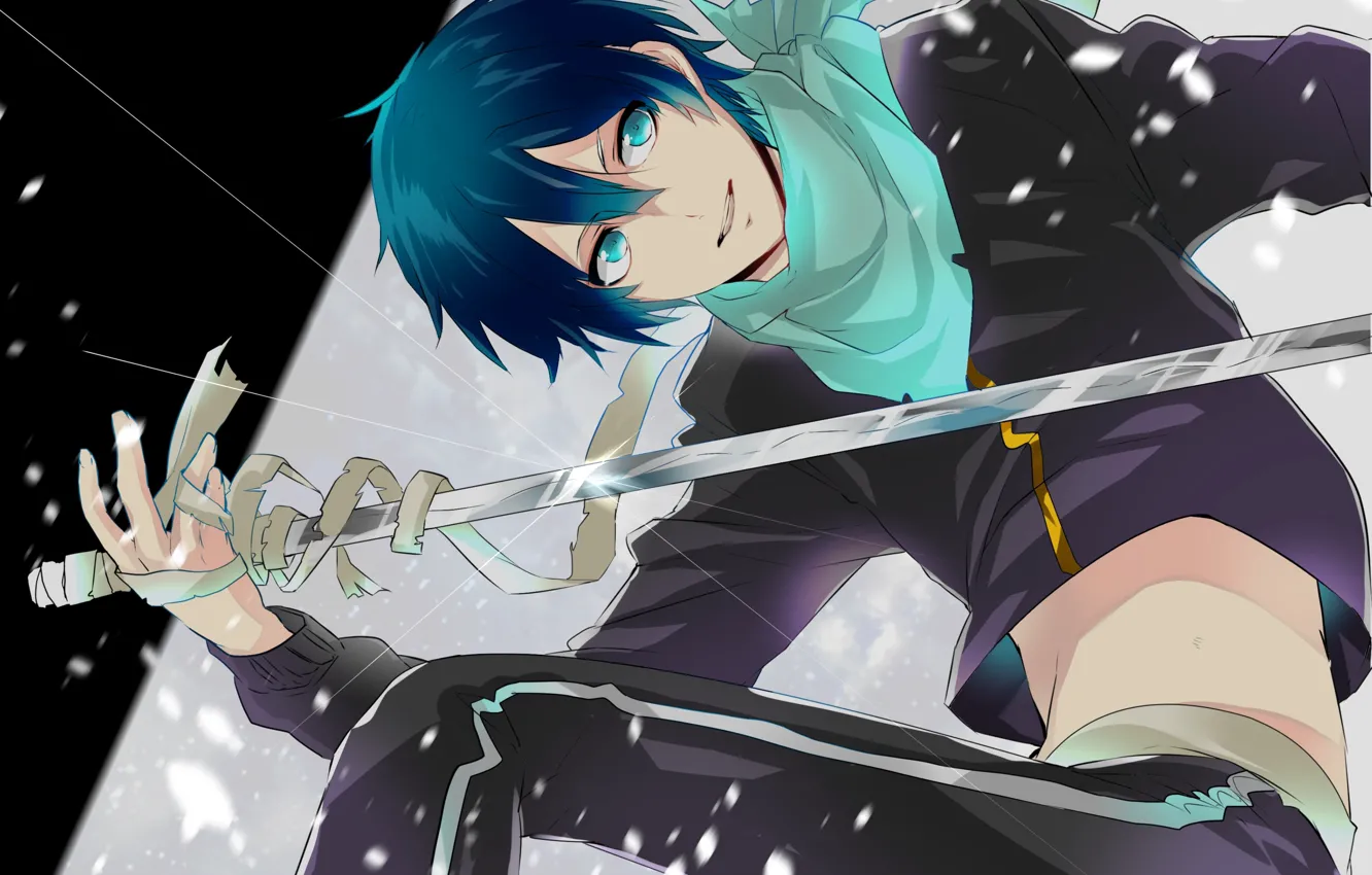 Photo wallpaper God, sword, art, A Homeless God, Yato, Noragami, Yato