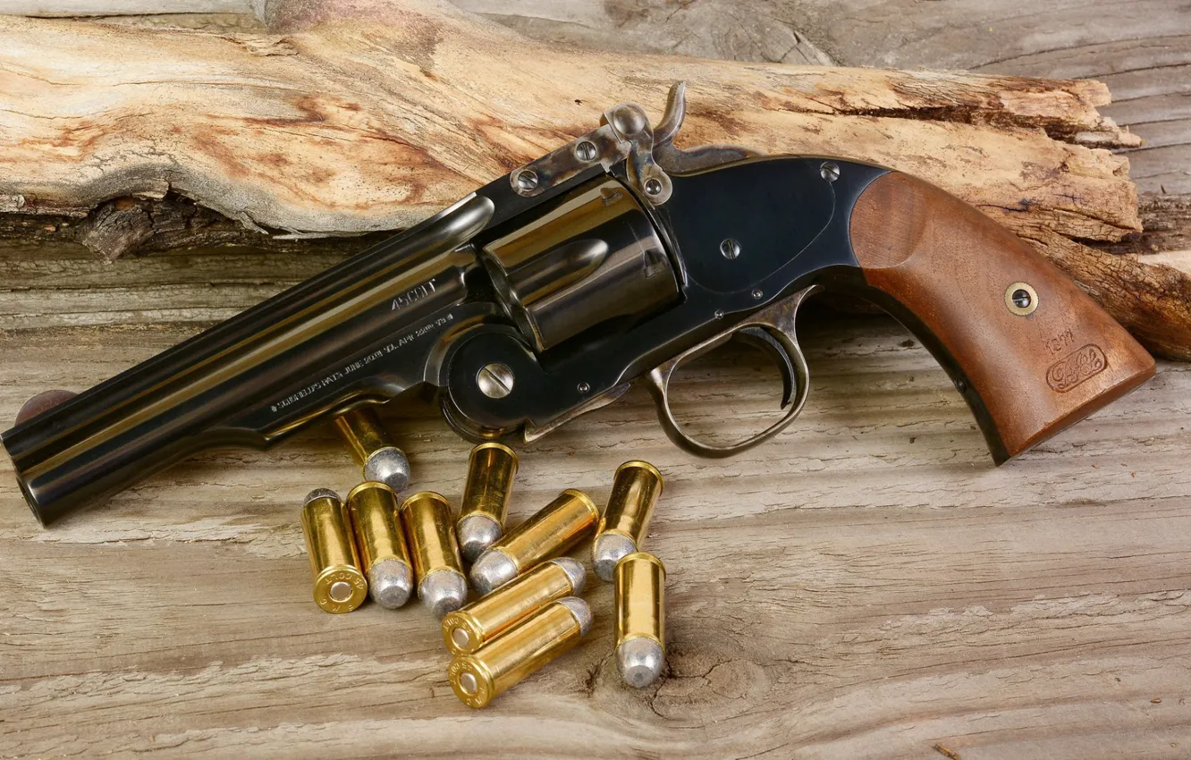 Photo wallpaper weapons, revolver, weapon, Revolver, Smith & Wesson Schofield Model 3, Schofield Model 3