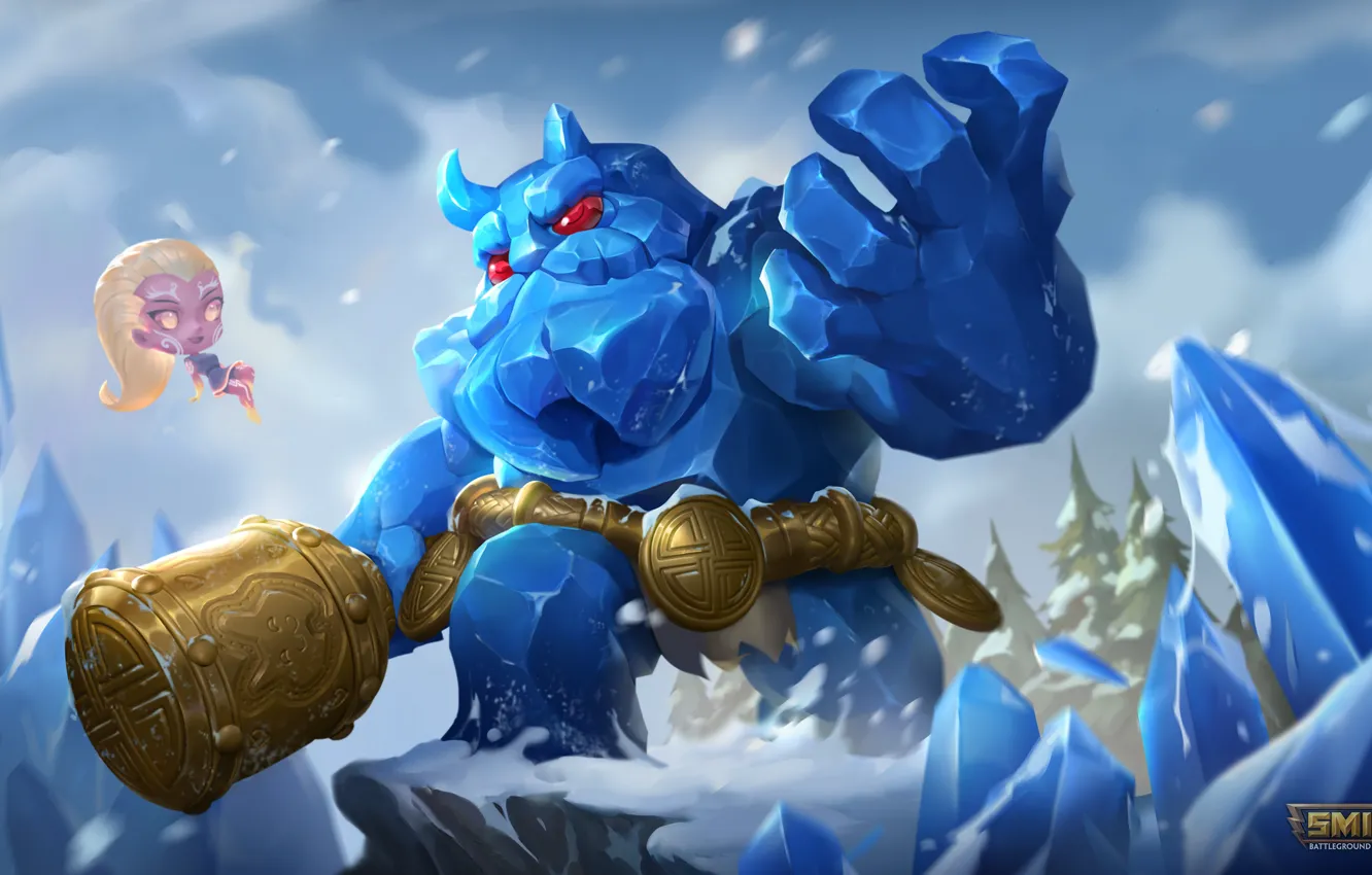 Photo wallpaper Sol, Ymir, Smite