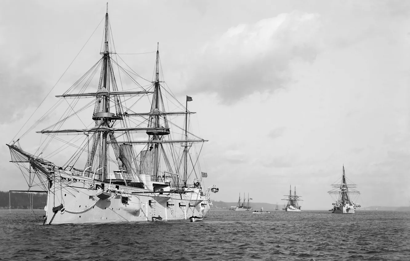 Photo wallpaper cruiser, armored, USS Chicago