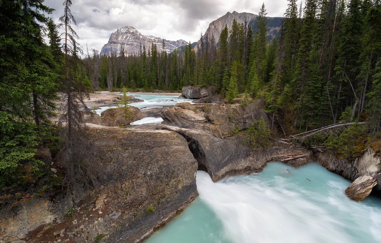 Photo wallpaper Canada, British Columbia, Yoho National Park, Field, Natural Bridge