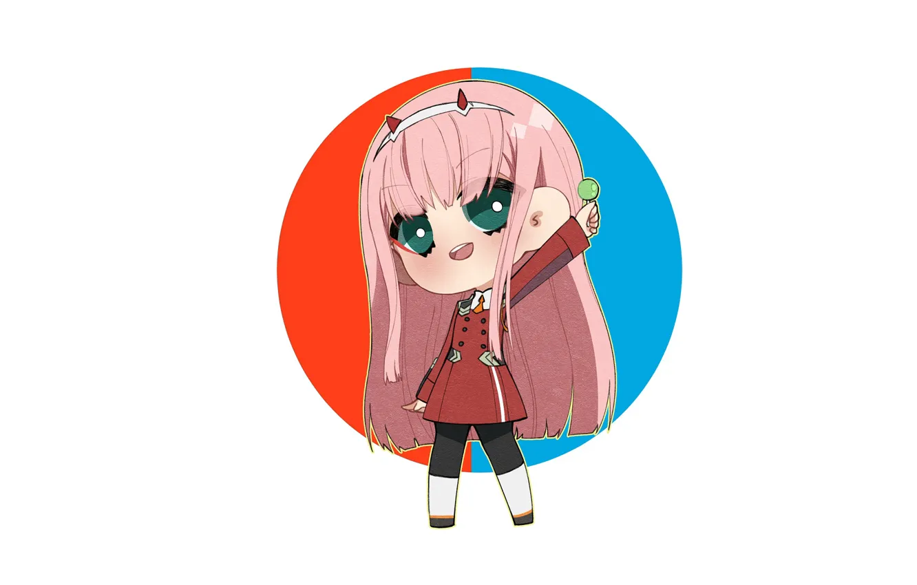 Photo wallpaper girl, Darling In The Frankxx, Cute in France, Zero Two