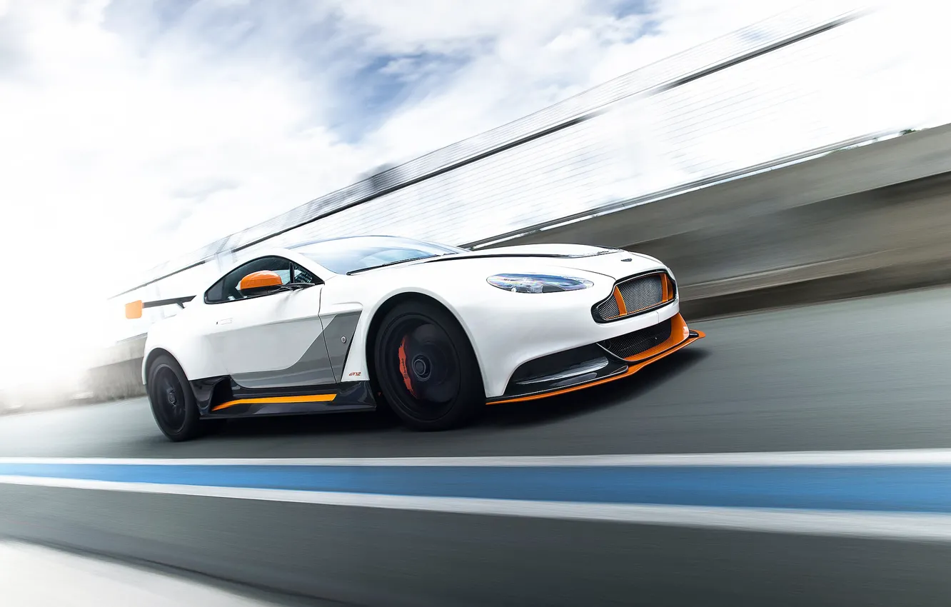 Photo wallpaper Aston Martin, speed, GT-12