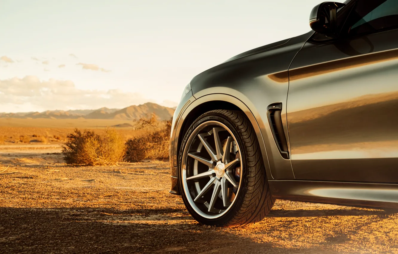 Photo wallpaper design, wheel, drives, BMW X6M