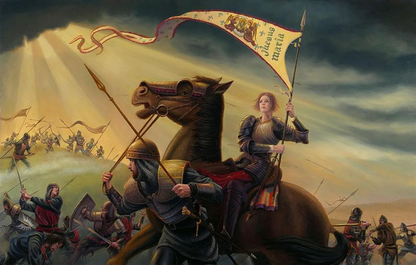 Photo wallpaper 2003, Douglas, Allen, Saint Joan of Arc in the war with the British