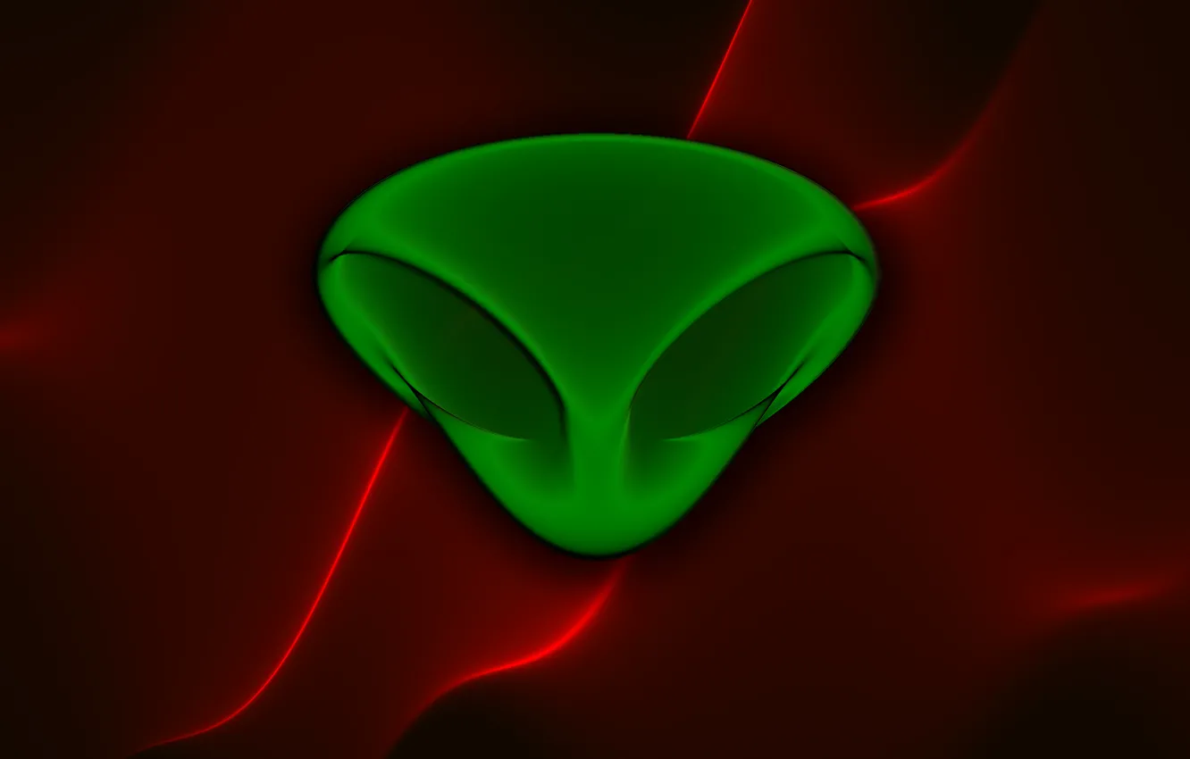 Photo wallpaper face, head, alien, red, alien