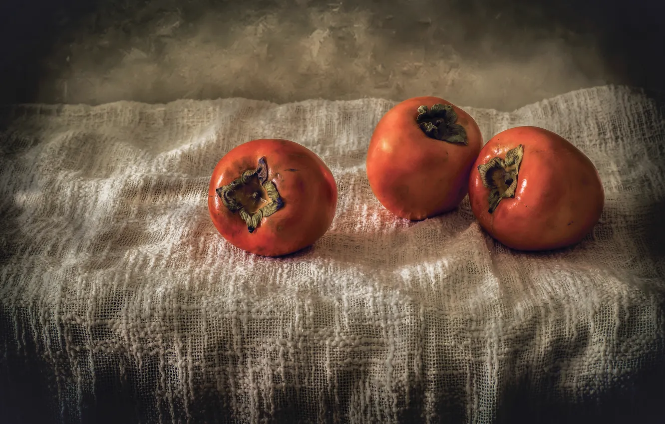 Photo wallpaper food, fruit, parsimony, Persimmon