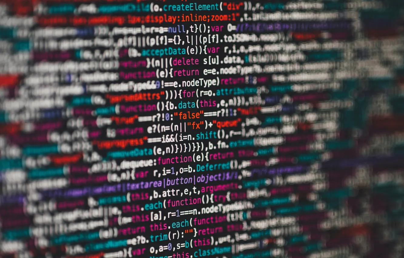 Photo wallpaper colors, programming, monitor, code