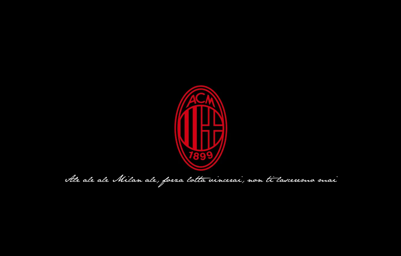 Photo wallpaper logo, Italy, soccer, ac milan, Milan
