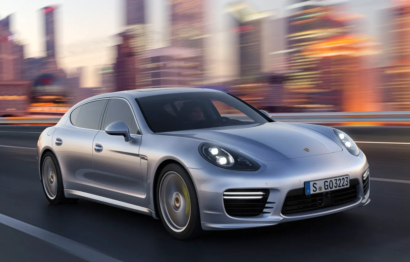 Photo wallpaper speed, Porsche, Panamera, Porsche, Panamera, Turbo, turbo