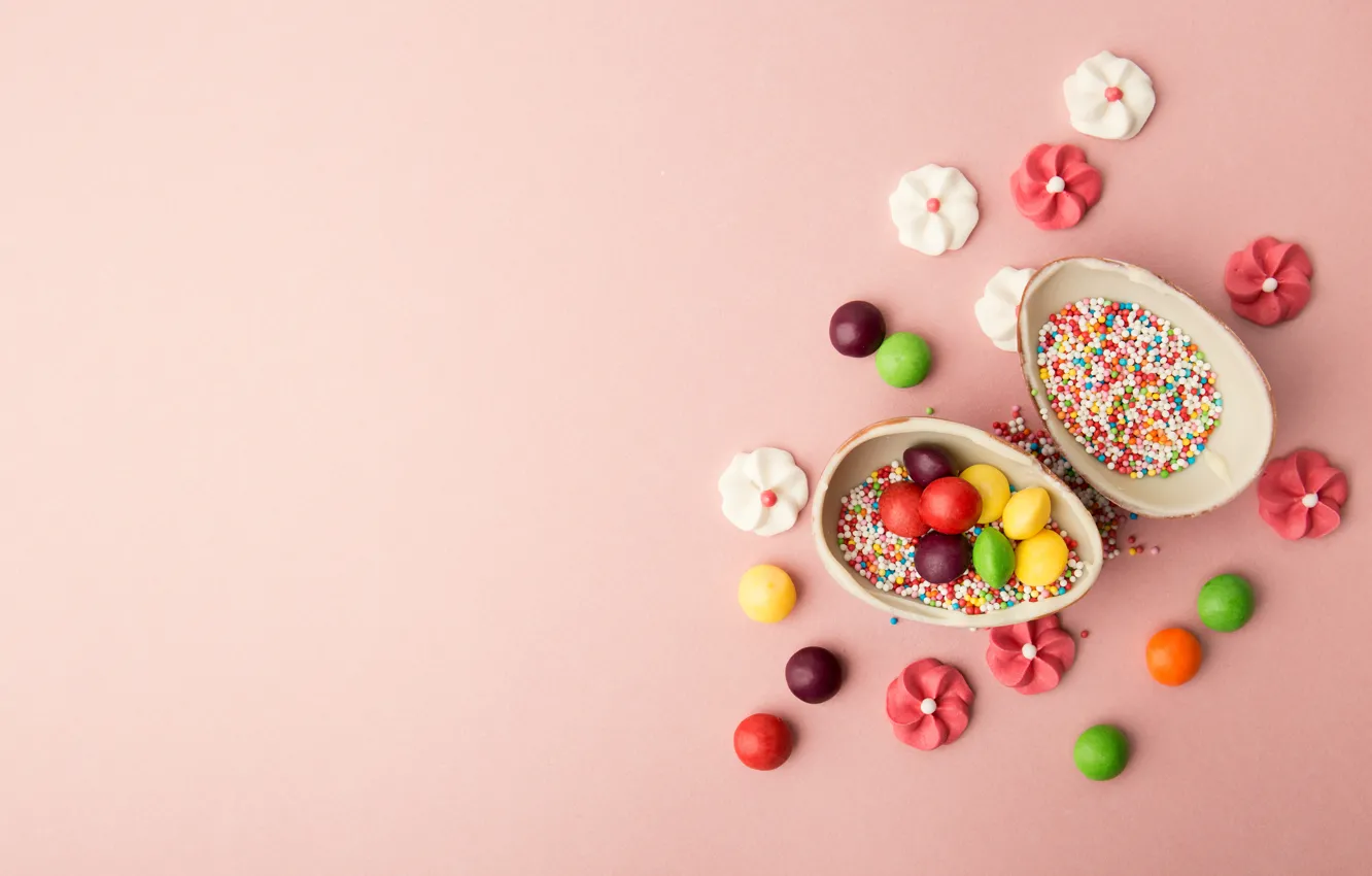 Photo wallpaper candy, sweets, topping, Chocolate eggs