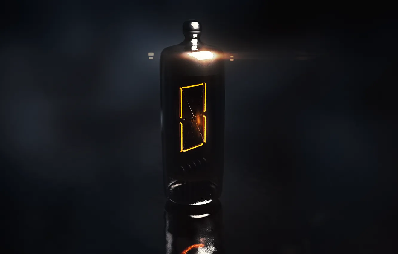 Photo wallpaper heat, lamp, vintage, Saturation