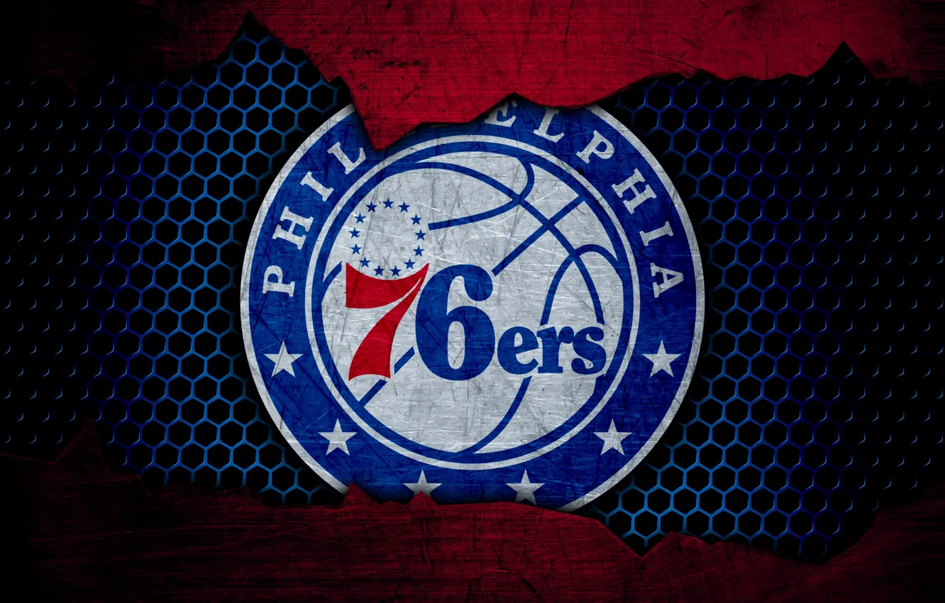Photo wallpaper wallpaper, sport, logo, basketball, NBA, Philadelphia 76ers