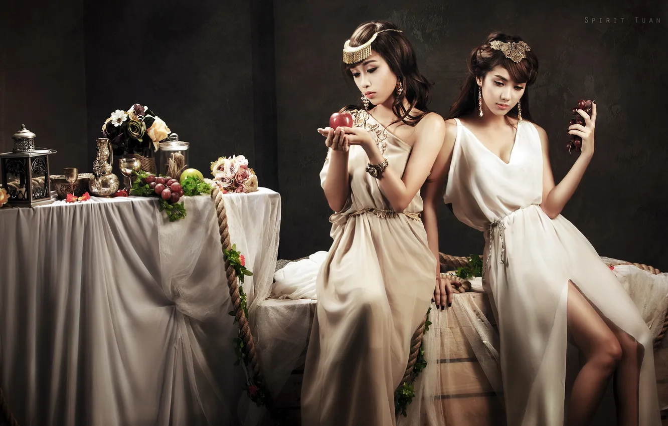 Photo wallpaper model, Quynh Nhi, Linh Napie