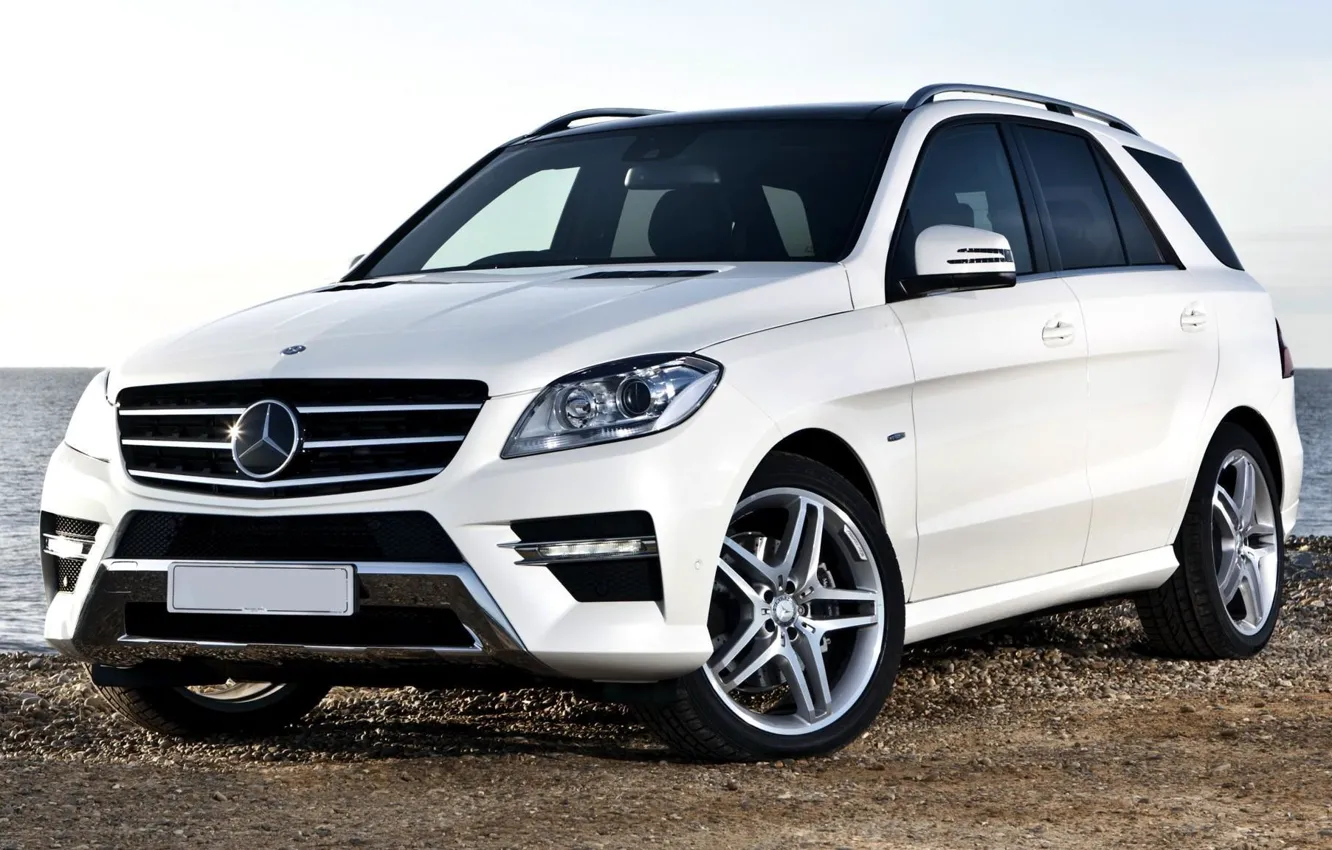 Photo wallpaper White, Machine, Mercedes, Desktop, Mercedes, Benz, Car, 2012