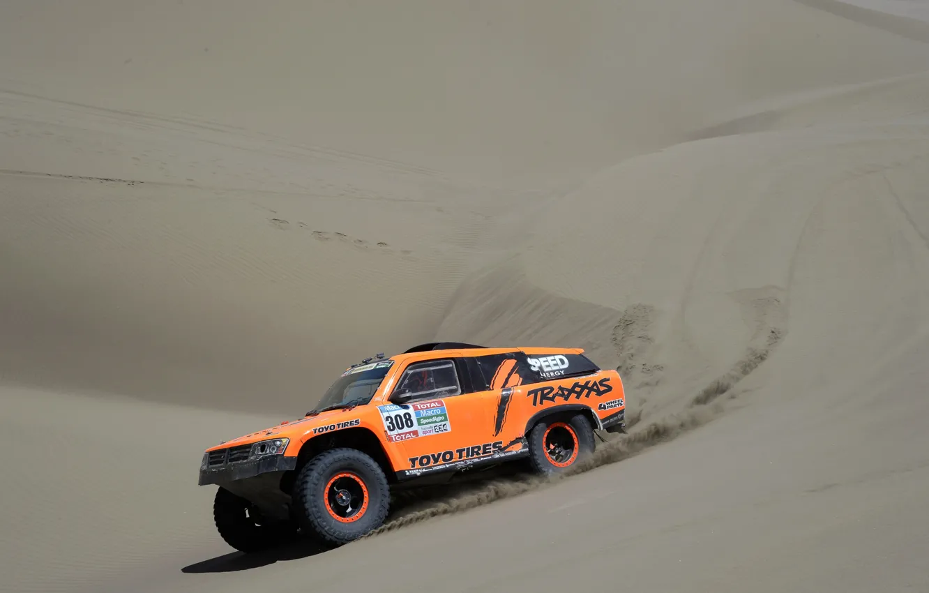 Photo wallpaper sand, Hummer, rally, 2015