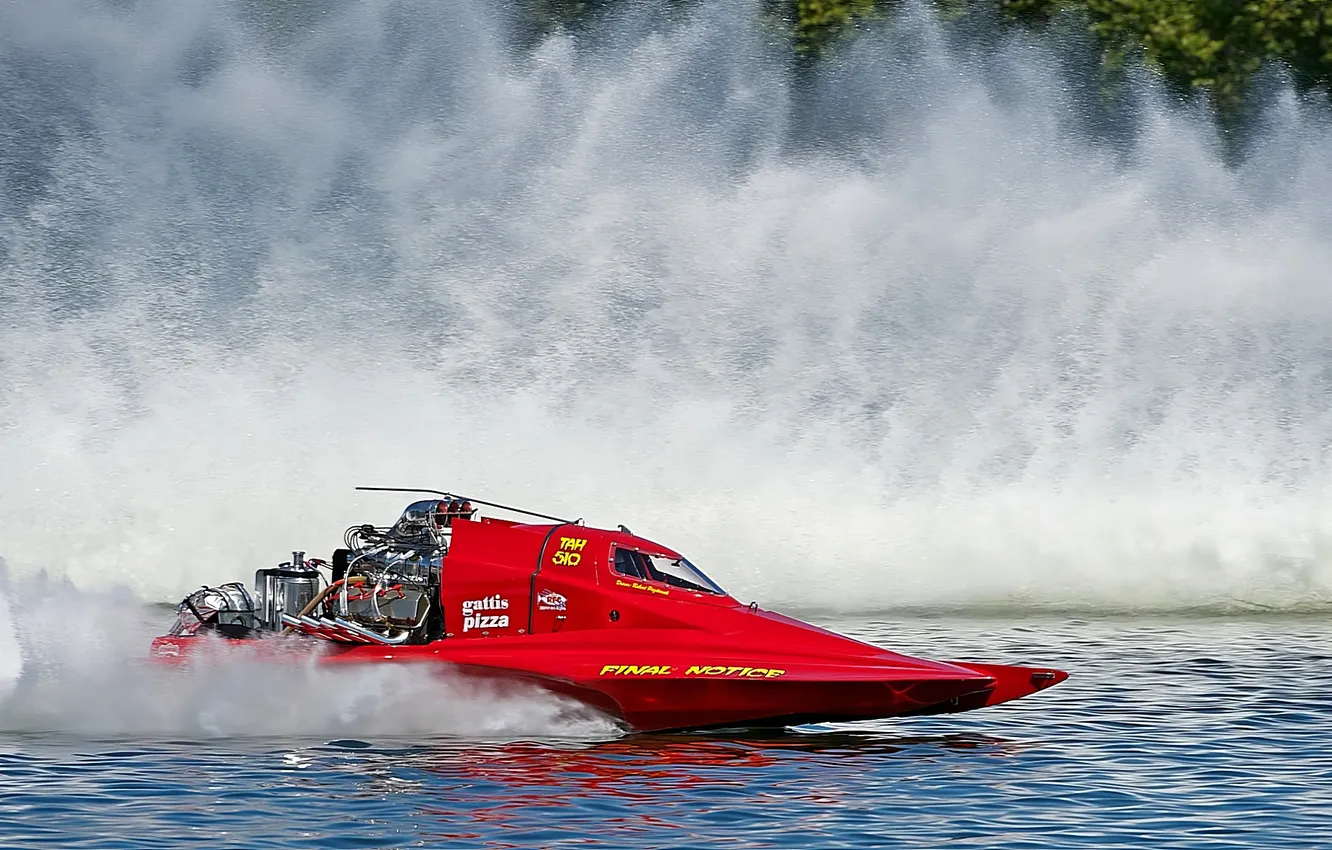 Photo wallpaper race, boat, speed