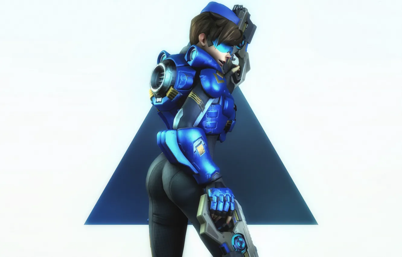 Wallpaper Ass Girl Guns Glasses Costume Tracer Overwatch Lena Oxton For Mobile And 0177