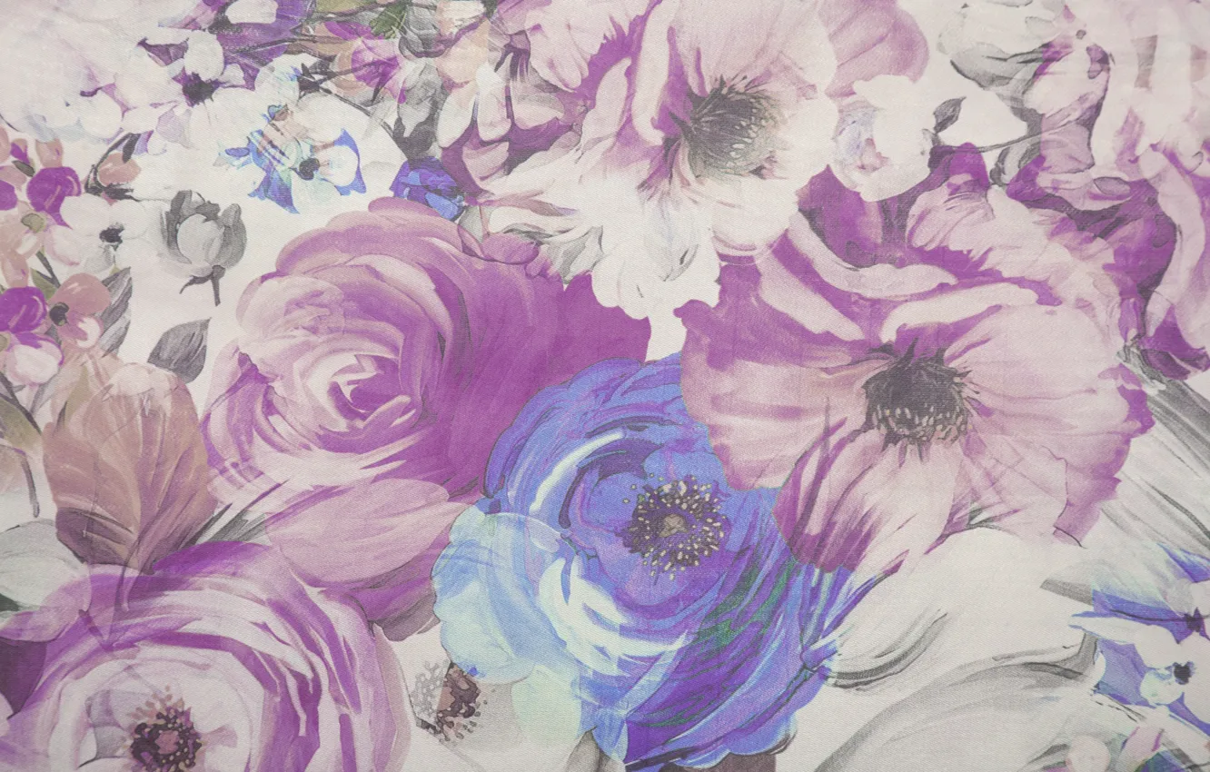 Photo wallpaper flowers, background, vintage, Texturv