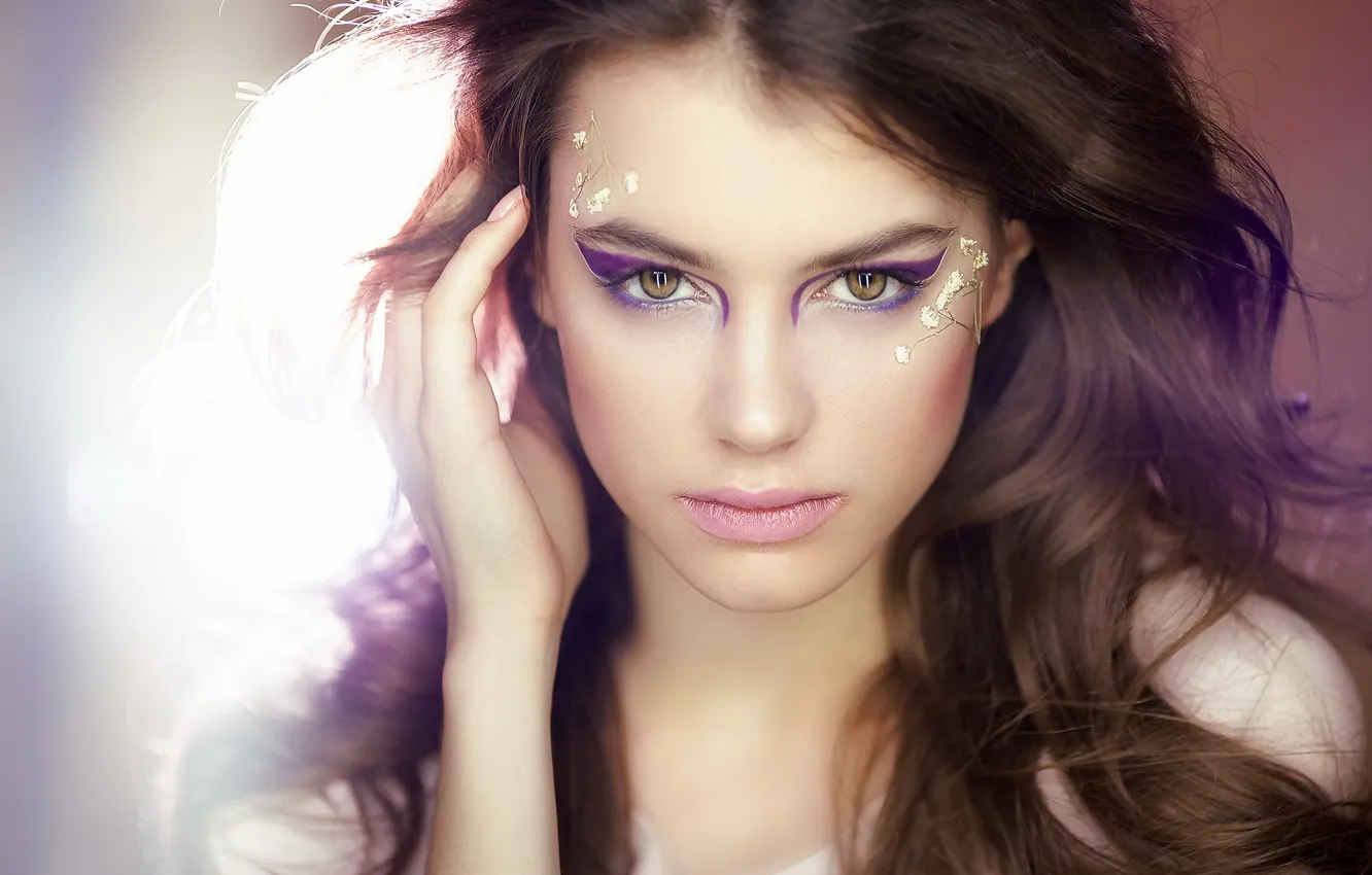 Photo wallpaper look, girl, portrait