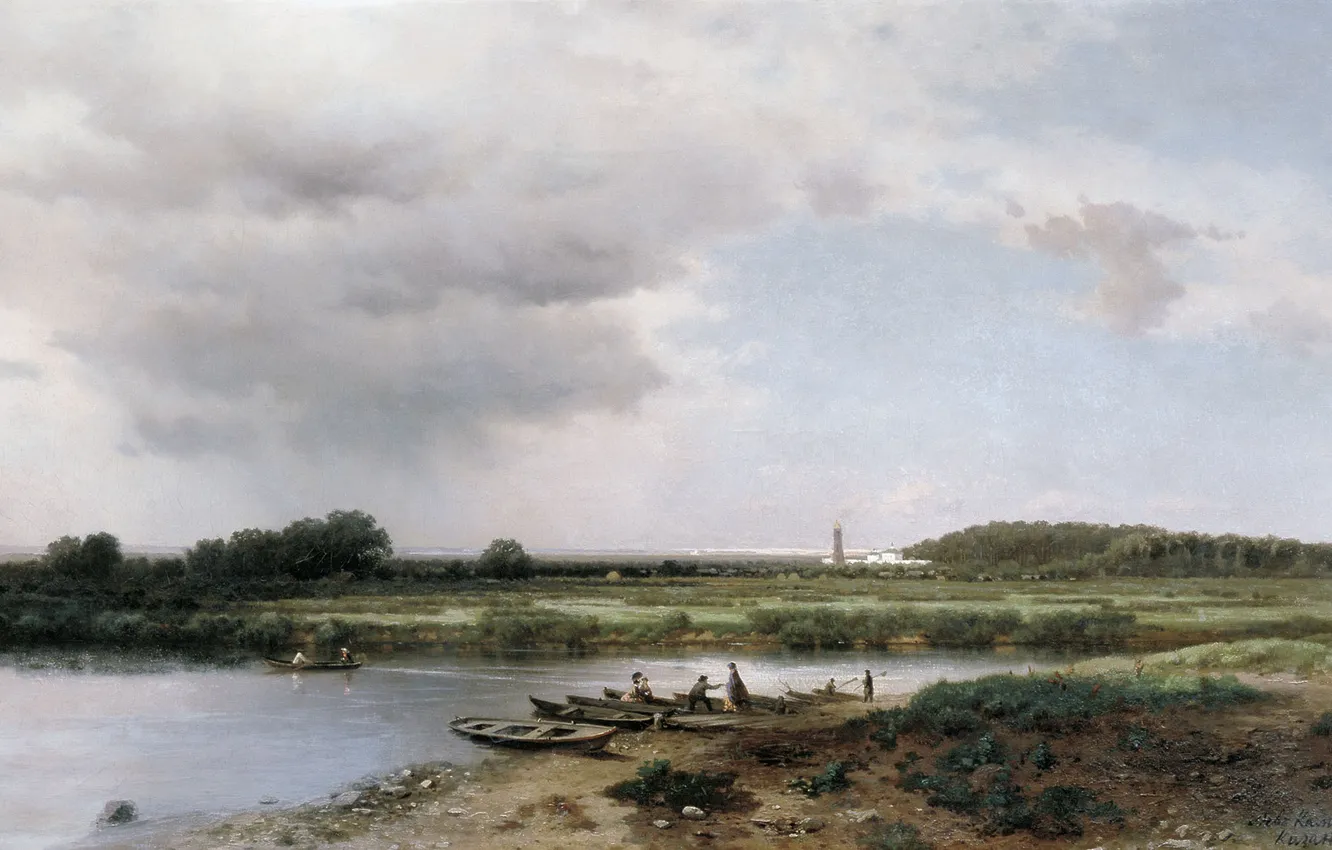 Photo wallpaper picture, Kamenev, Views of the river Kazanka river