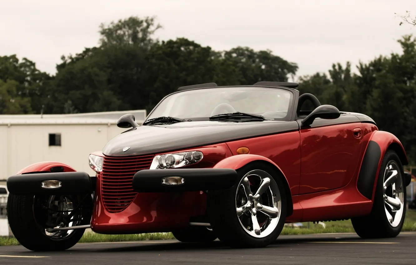 Photo wallpaper Roadster, drives, the front, Plymouth, plymouth, Prowler, prowler