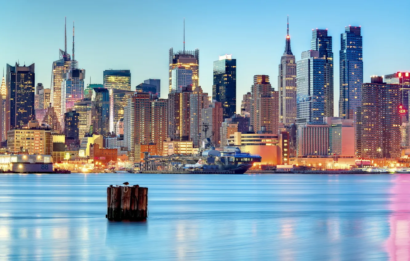 Photo wallpaper United States, New York City, New Jersey, weehawken
