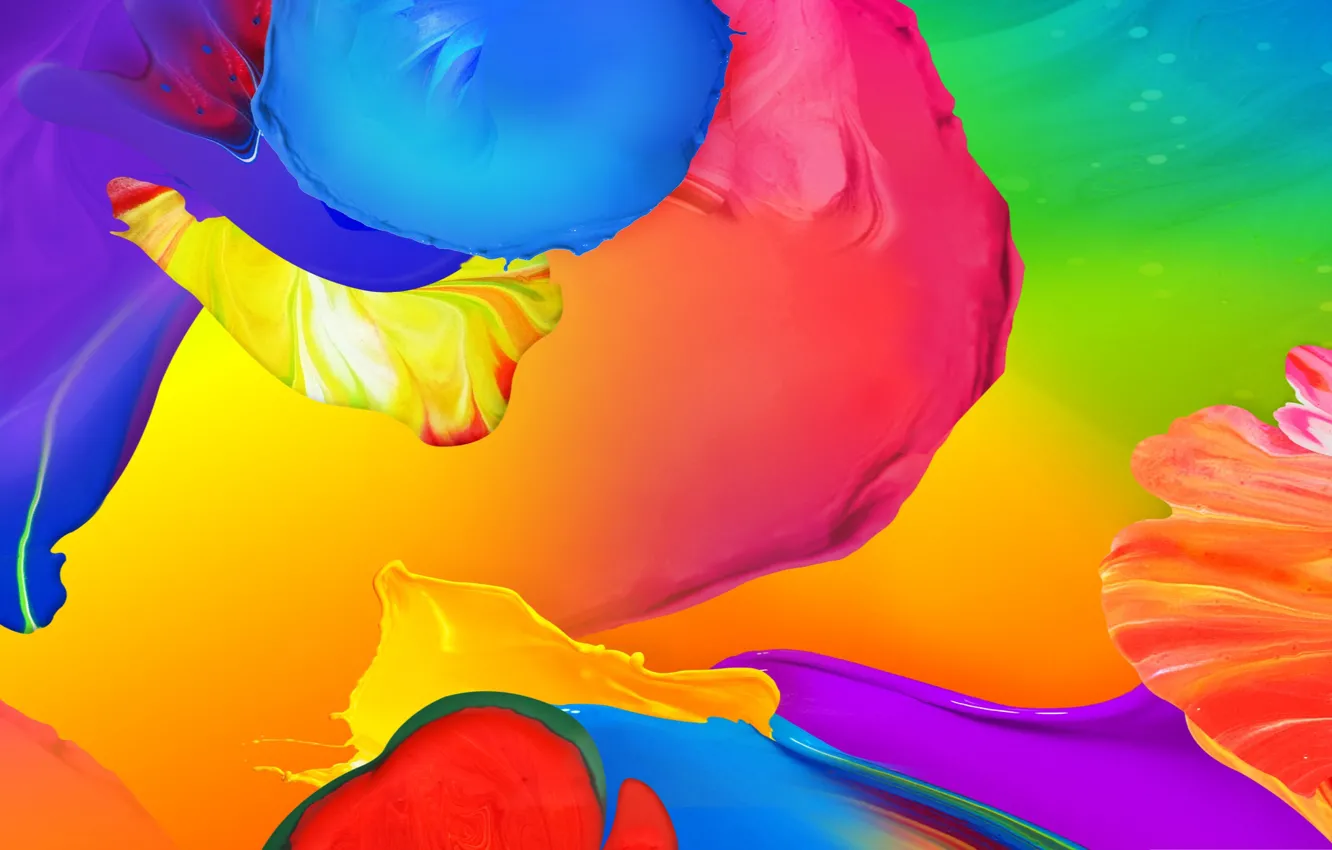 Photo wallpaper pattern, paint, splash