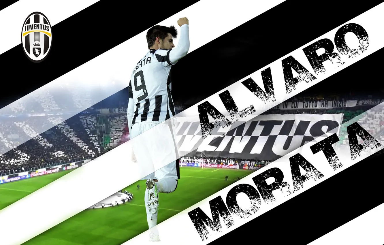 Photo wallpaper wallpaper, sport, football, player, Alvaro Morata, Juventus FC, Juventus Stadium