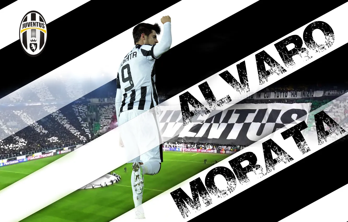 Photo wallpaper wallpaper, football, player, Sport, Alvaro Morata, Juventus FC, Juventus Stadium