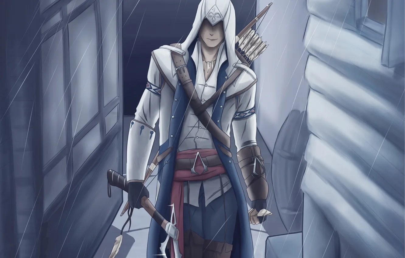 Photo wallpaper assassin, assassin, assassins creed 3, Connor