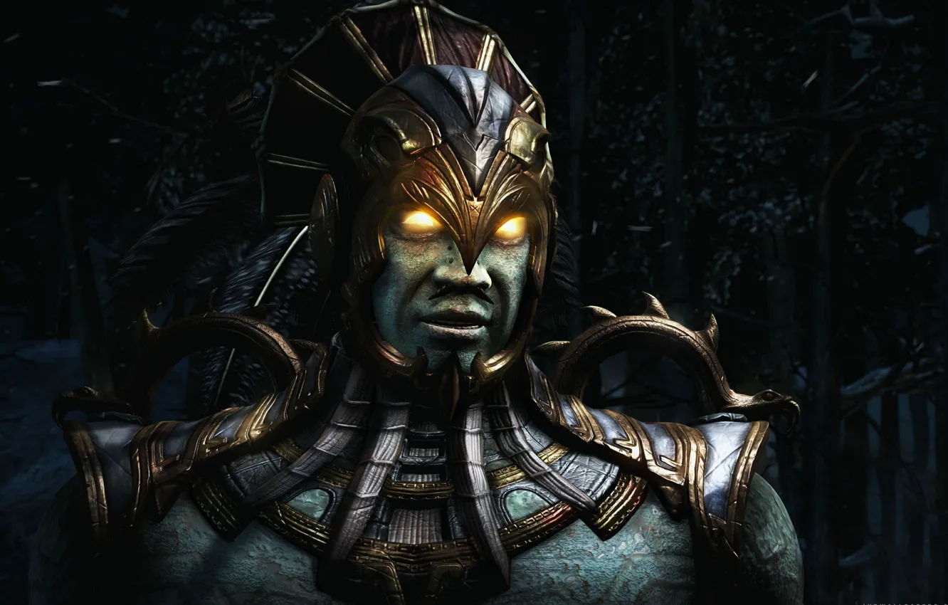 Photo wallpaper hate, forest, Mortal Kombat, tree, man, tatoo, face, piercing