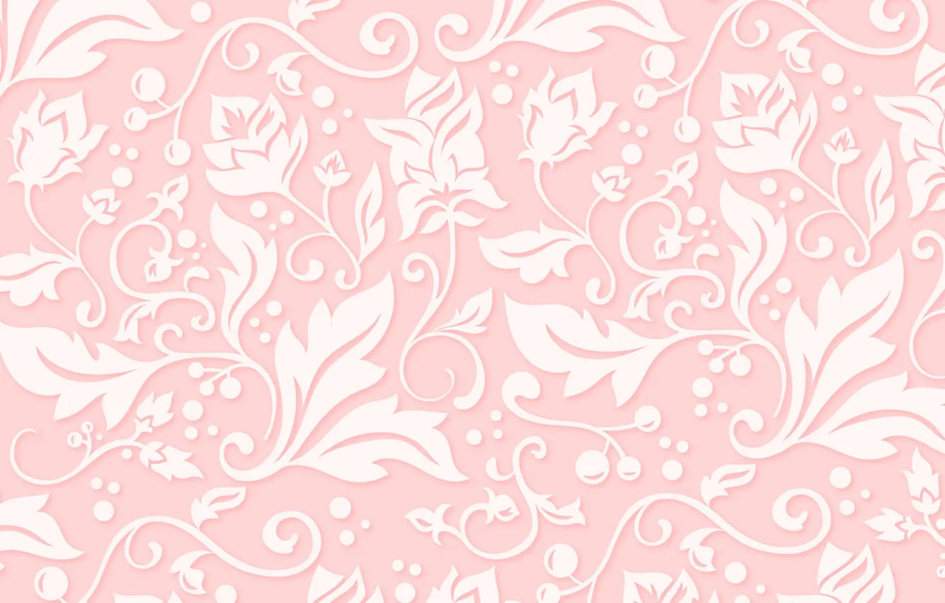 Photo wallpaper flowers, background, pink, pattern