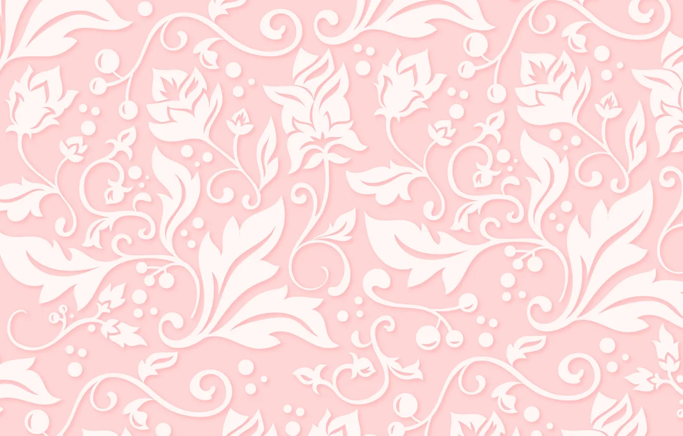 Photo wallpaper flowers, background, pattern, pink