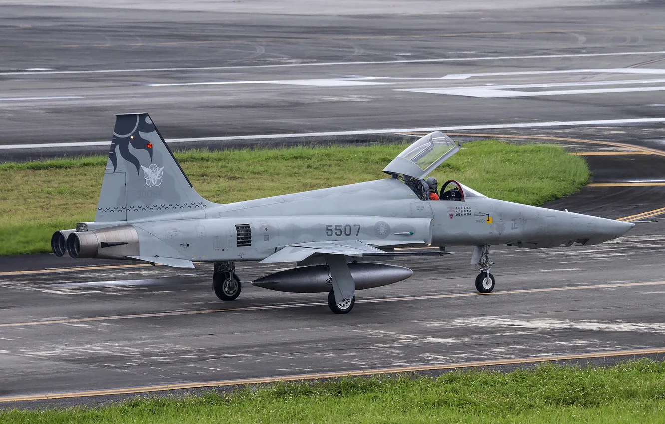 Photo wallpaper fighter, Tiger, Northrop, multipurpose, F-5E