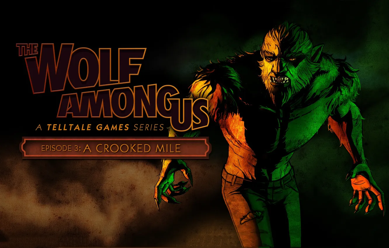 Photo wallpaper The Wolf Among Us, Fables, Bigby Wolf, Bigby, A Crooked Mile, ‎Telltale Games