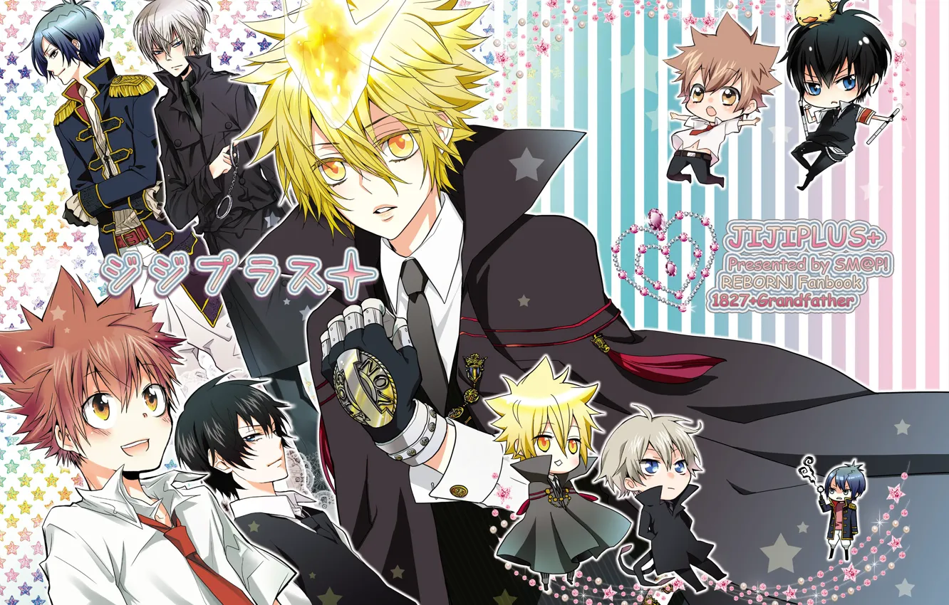 Photo wallpaper anime, art, characters, mafia, Katekyo Hitman REBORN!