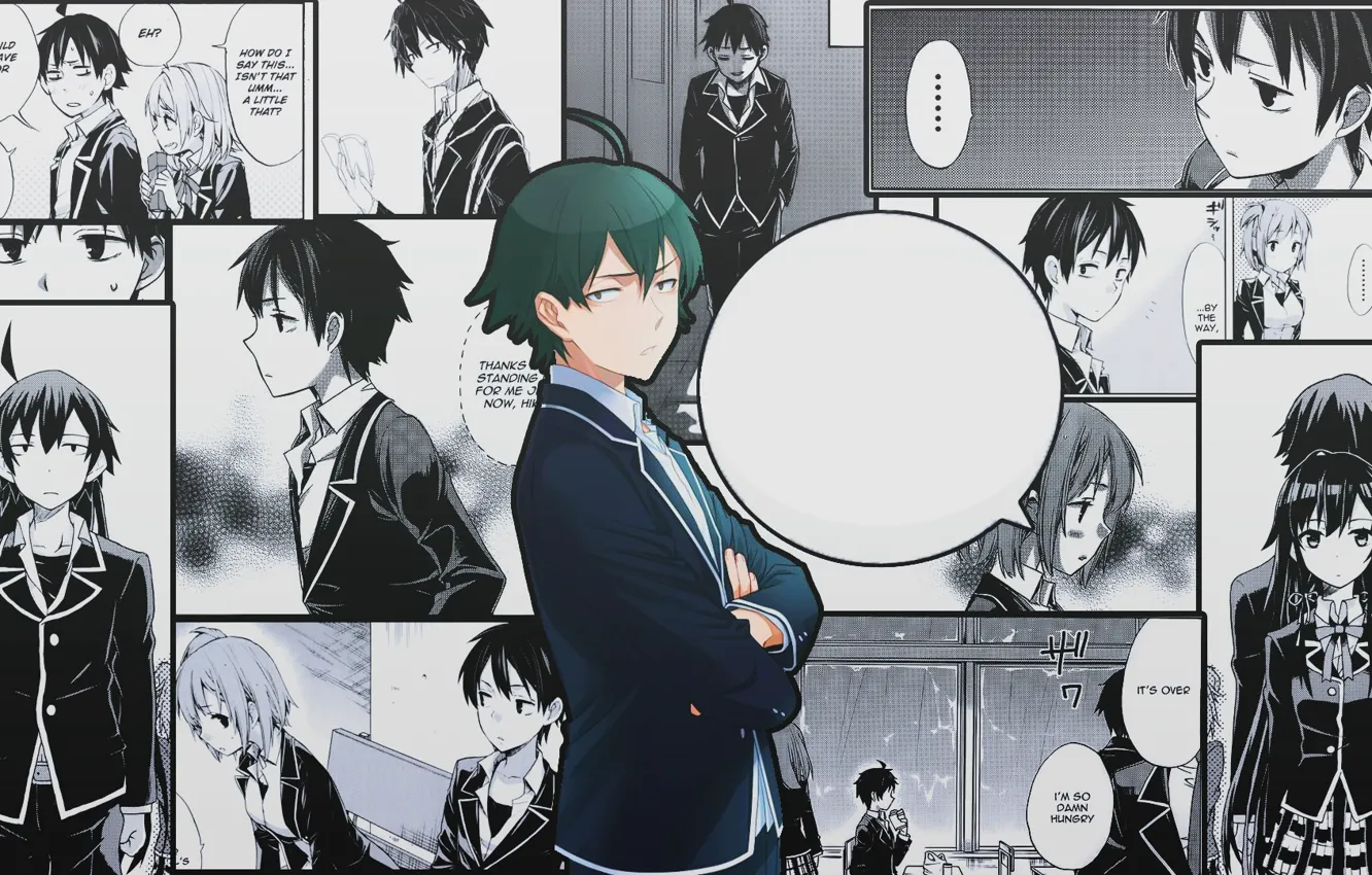 Photo wallpaper art, guy, manga, oregairu
