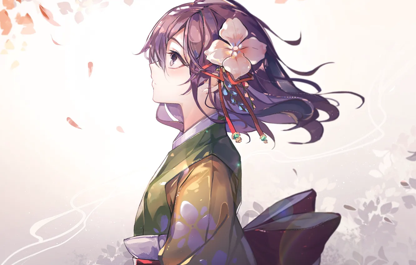 Photo wallpaper flower, girl, Touhou, Touhou, Touhou