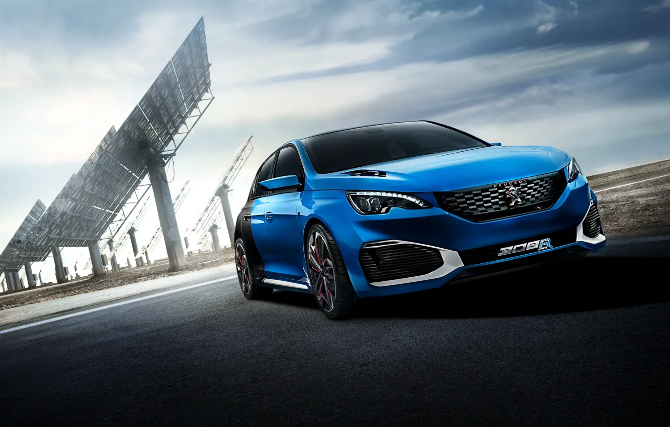 Photo wallpaper Concept, the concept, Peugeot, Peugeot, 2015, 308 R, HYbrid