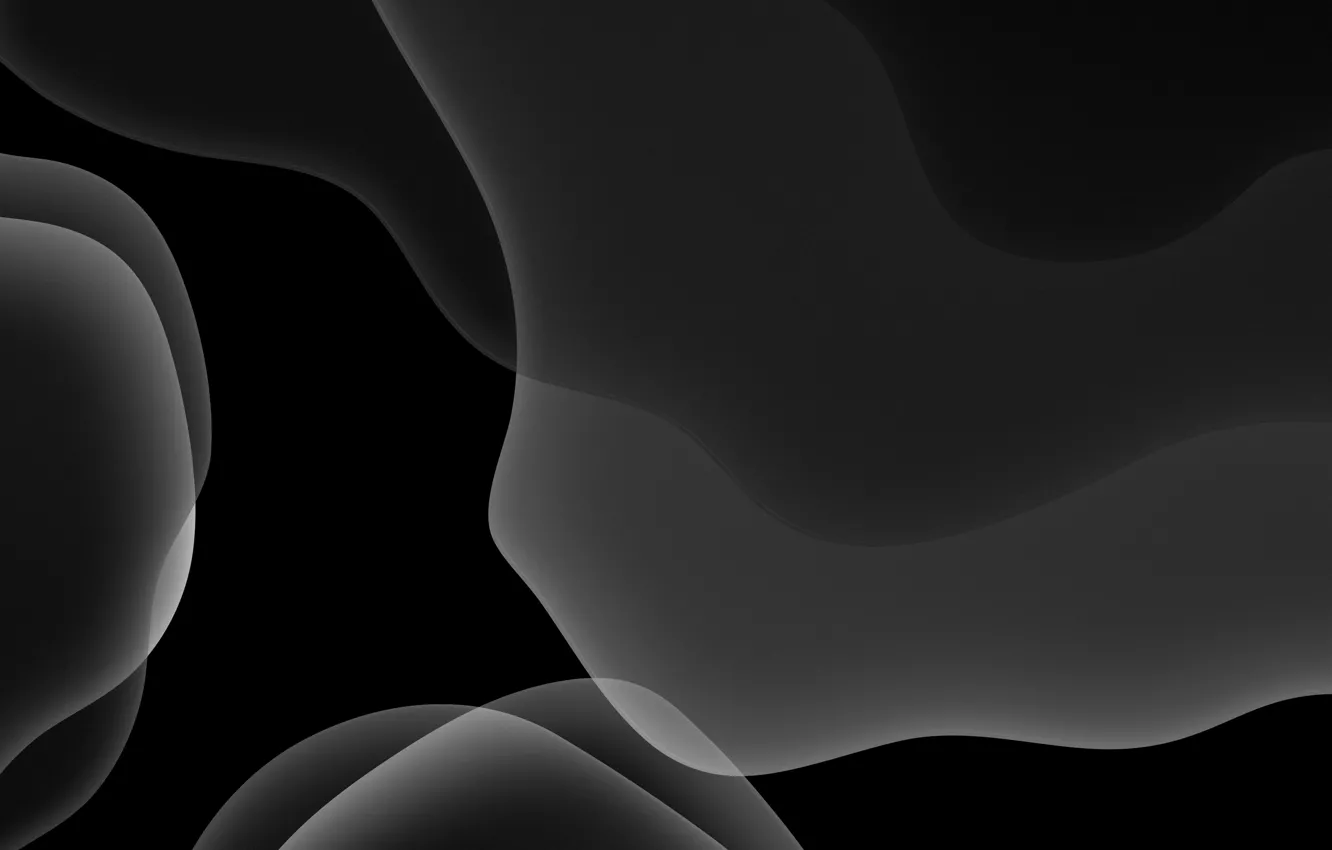 Photo wallpaper dark, grey, background, iOS 13